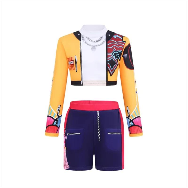 Ensembles de vêtements pour filles, costumes de Cosplay de dessin animé pour enfants, spectacle sur