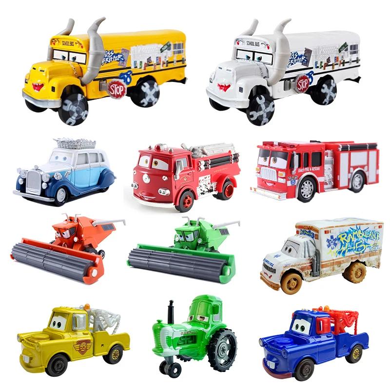 Disney Pixar Cars 3 2 jouet foudre Mcqueen Mack camion Mater Miss Fritter Frank Queen voiture racer