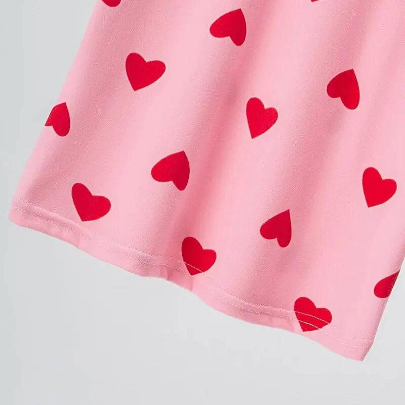 3 pièces fille été amour pantalons à manches courtes Shorts trois pièces fille Ōwarawa confortable m