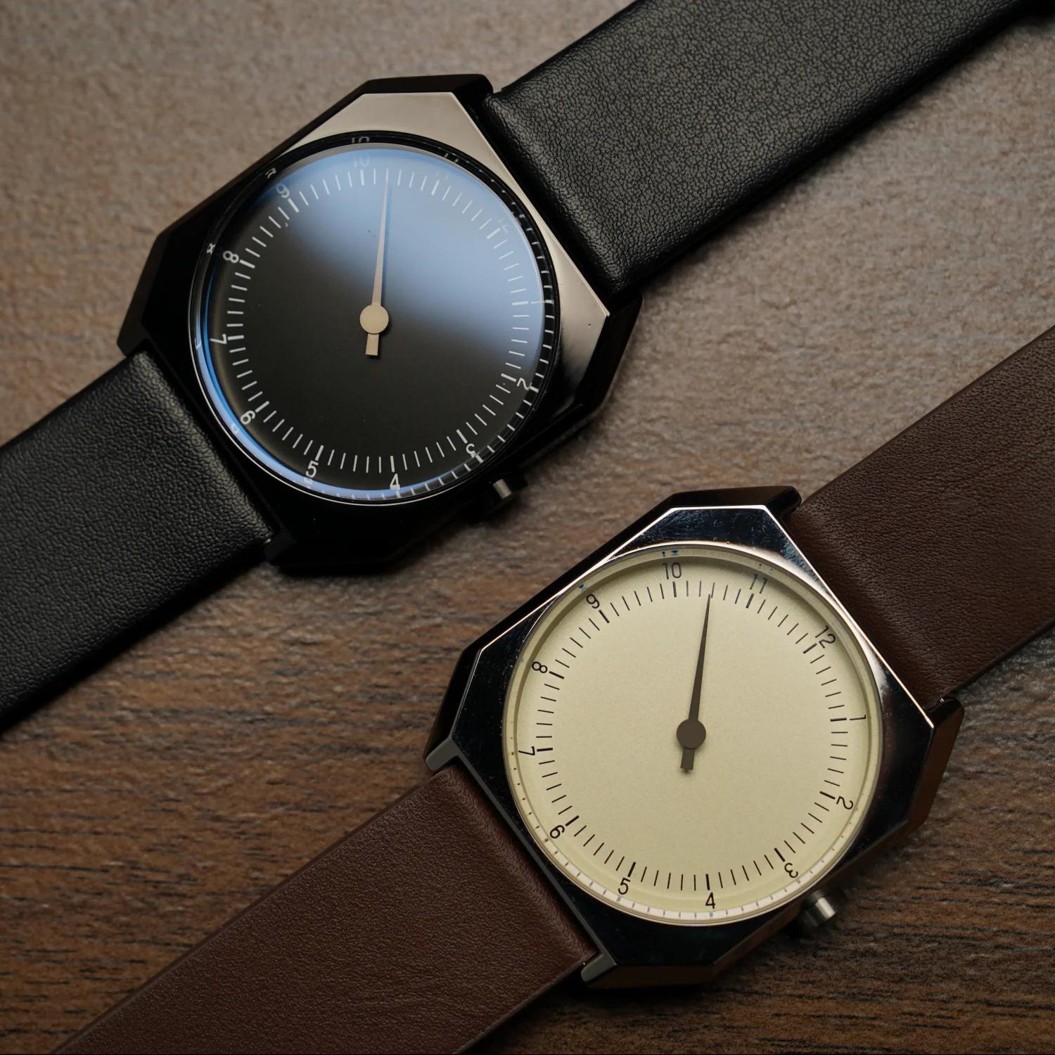 SKU – montre rétro à un pointeur pour hommes, montre à Quartz carrée de Style Vintage, Design Unique