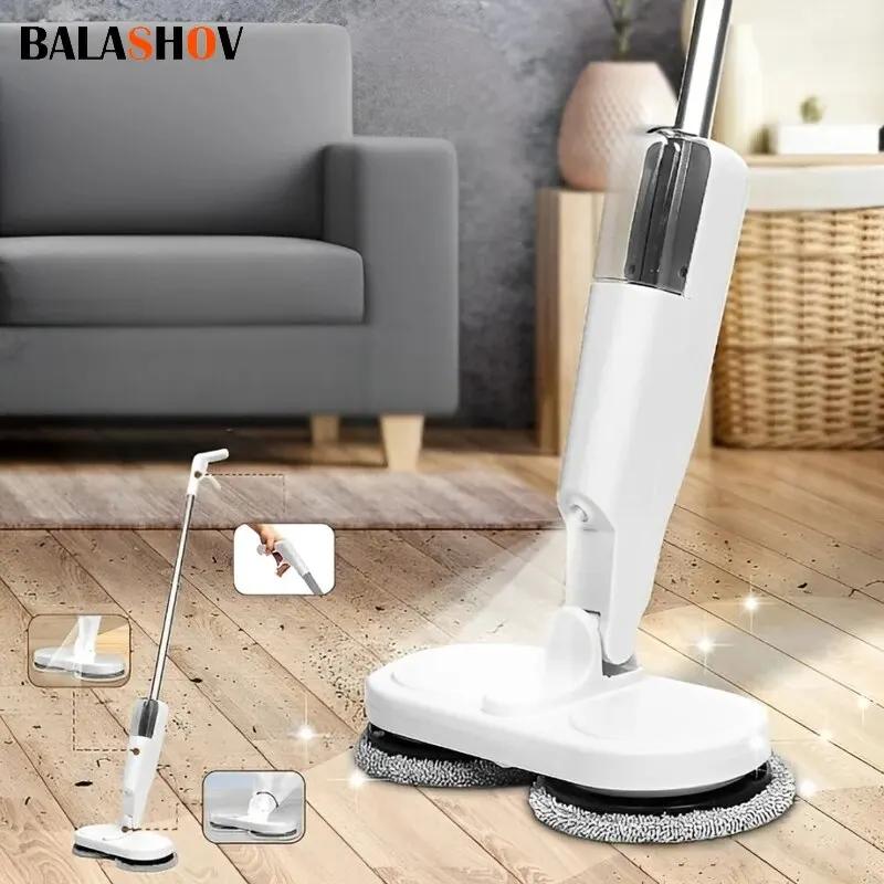 Nettoyeur de vadrouille électrique sans fil automatique 2 en 1, nettoyeur de maison humide et sec, M