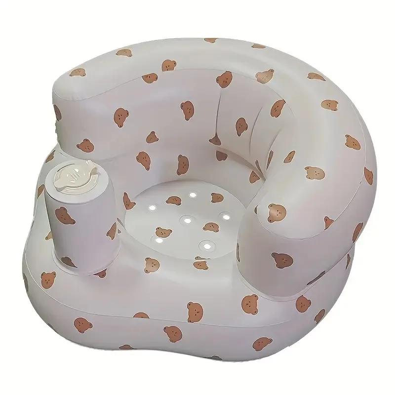 Siège gonflable pour bébés de 3 à 36 mois, pompe à air intégrée, canapé pour enfants, siège Bumbo po