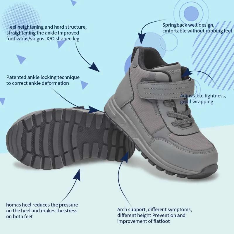 Chaussures orthopédiques pour enfants Princepard, baskets pour filles et garçons, cuir et maille, so