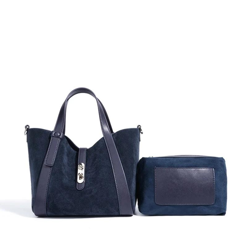 Jonlily femmes sac à bandoulière en cuir véritable femme mode sac à main fourre-tout sac de jour déc