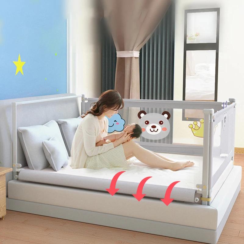 IMBABY garde-corps lit protecteurs berceau relevables main courante réglable sécurité enfants lavable