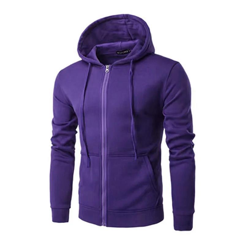 Printemps automne hommes sweats à capuche à manches longues cardigan à fermeture éclair homme/femme