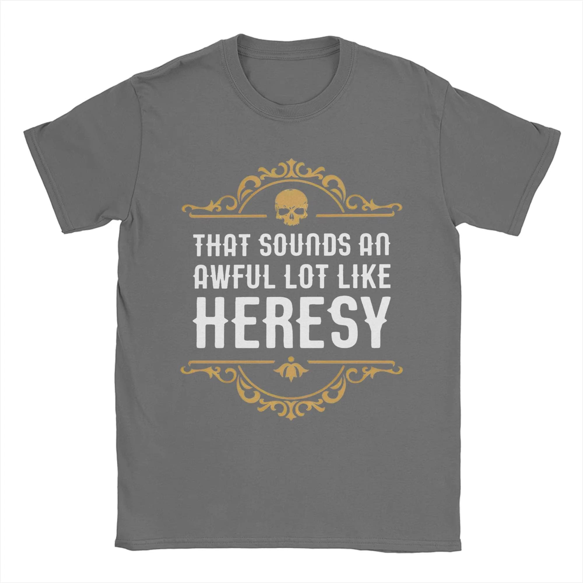 Vintage Heresy drôle Wargaming w-wahammer 40k T-Shirts femmes col rond coton T-Shirts à manches cour