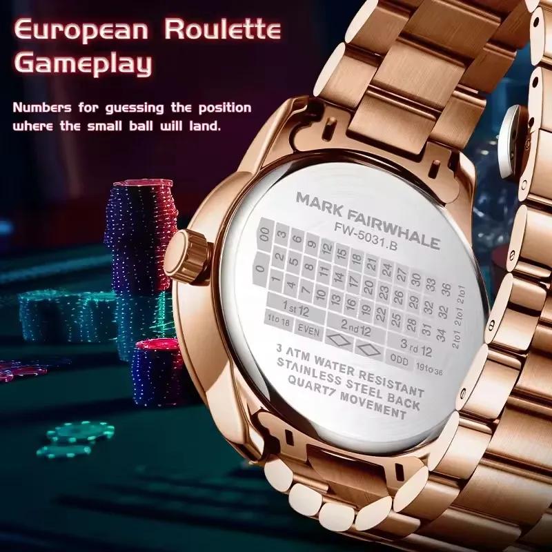 Mark Fairwhale 5031 nouvelle montre à Quartz pour hommes de marque supérieure cadran numérique rotat