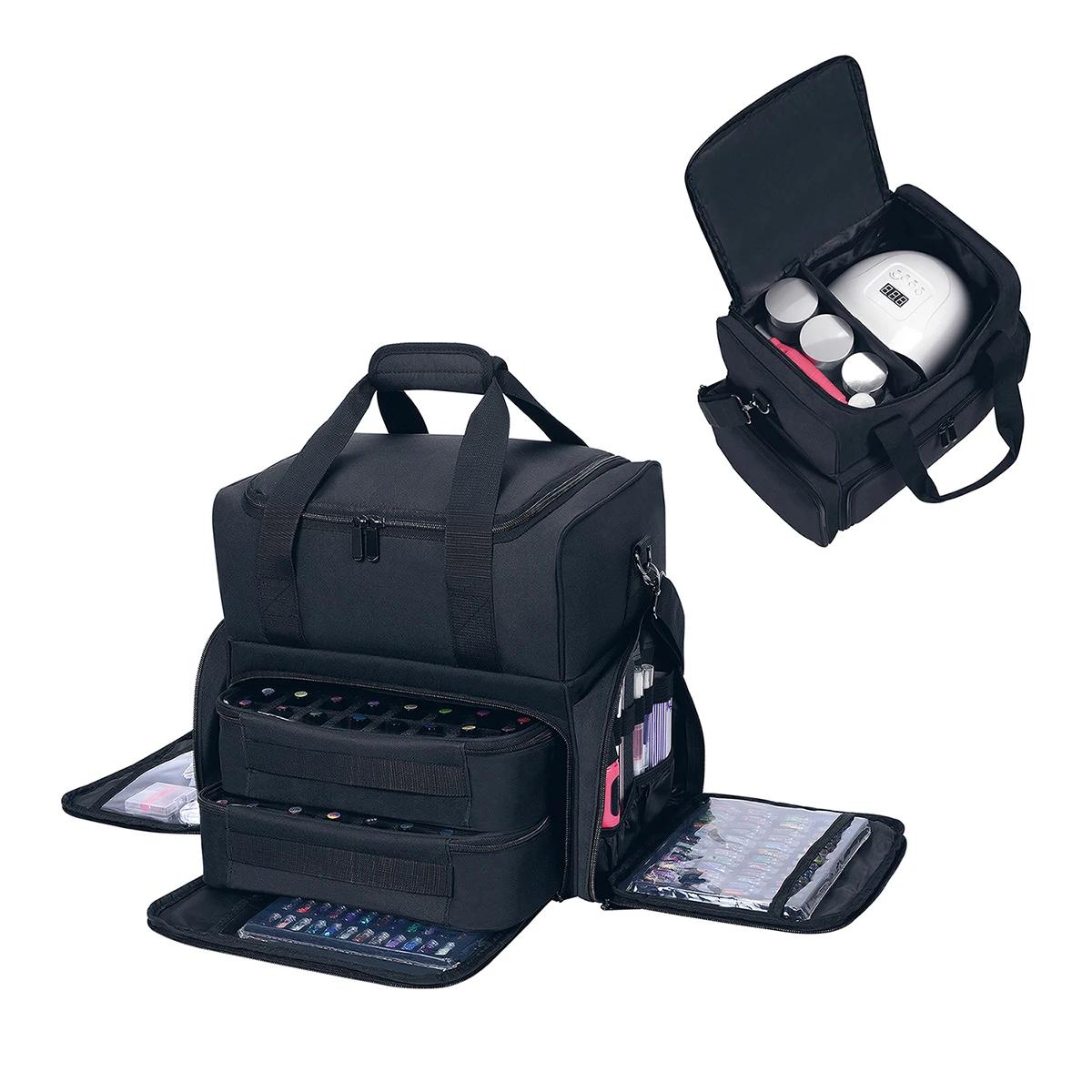 Étui de rangement de vernis à ongles de grande capacité, 80 bouteilles, rangement de voyage Portable