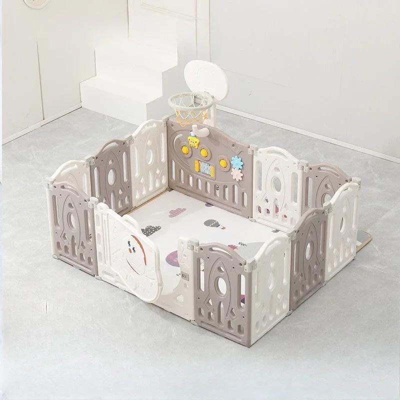 Parc pliable pour bébé avec toboggan, centre d'activité d'escalade, clôture de sécurité intérieure p