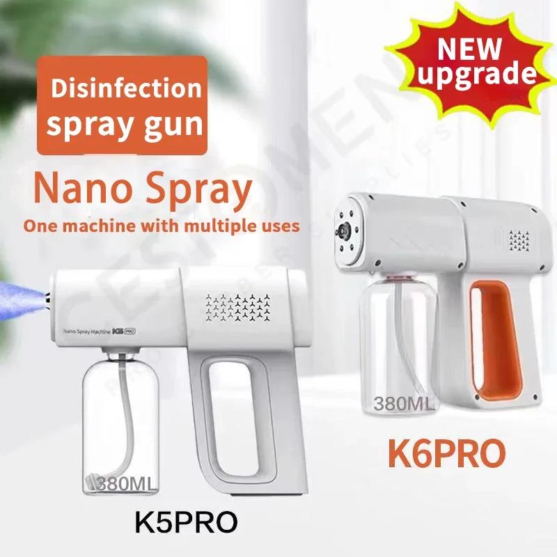 Pulvérisateur de lumière bleue Nano pour barbier, sans fil, USB, désinfectant électrique, pistolet d
