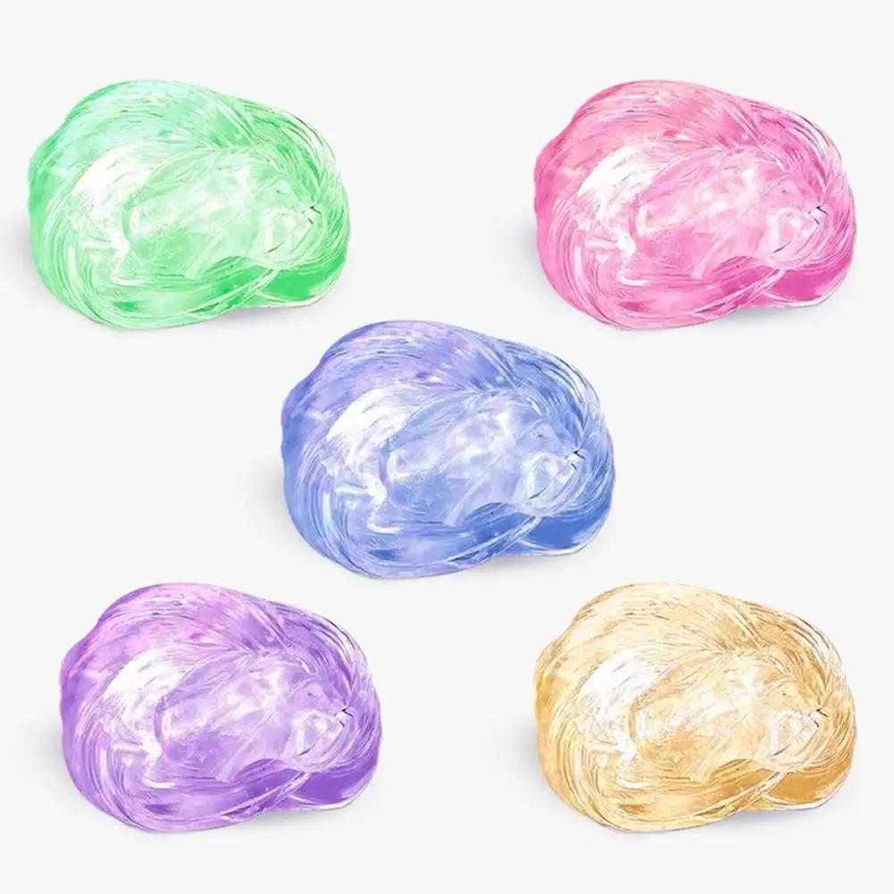 Kit de Pâte à Modeler Liquide Réutilisable Effet Cristal, Jouet Anti-Stress Sûr pour Enfants, Argile
