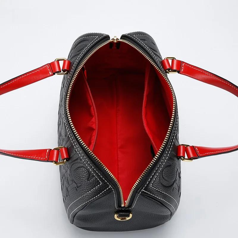 Sac à main rétro classique de grande capacité pour femmes, mode Simple, Design de couleur Pure, sac