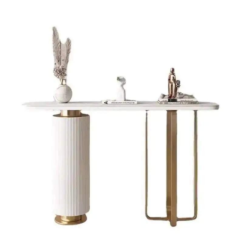 Table d'entrée de couloir, Console de rangement en ardoise de luxe, pour couloir, vue moderne, Bar,