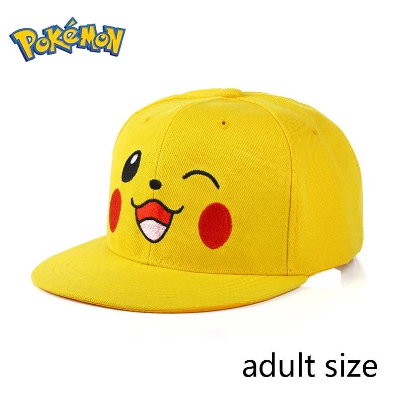 Casquette de Baseball Pokemon Pikachu pour Homme et Femme, Chapeau Ajustable de Cosplay, de dehors,