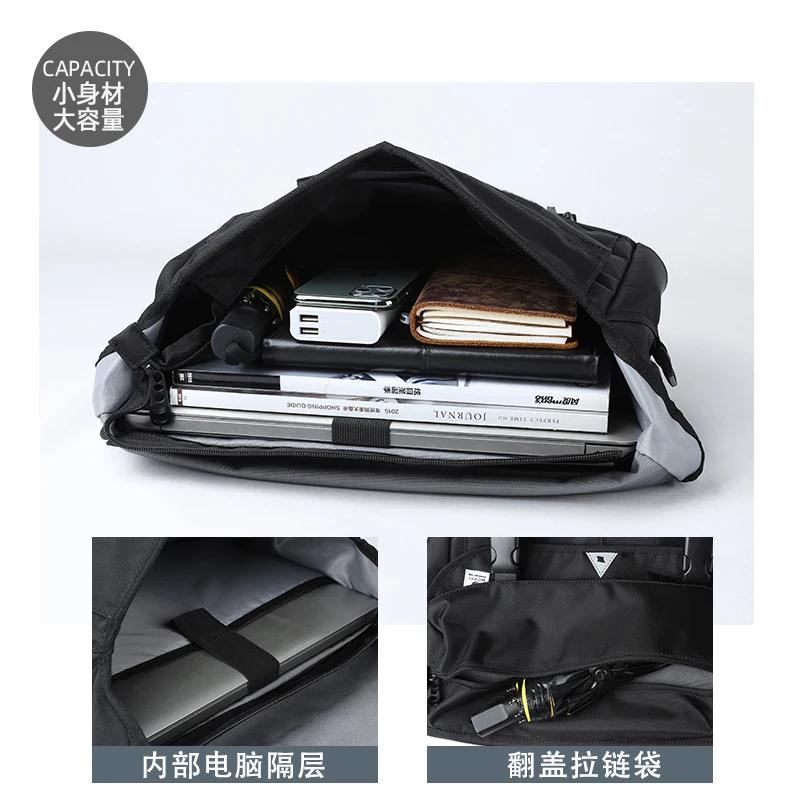 Sacs de messager Oxford imperméables pour hommes, sac à bandoulière de grande capacité, sacs à bando