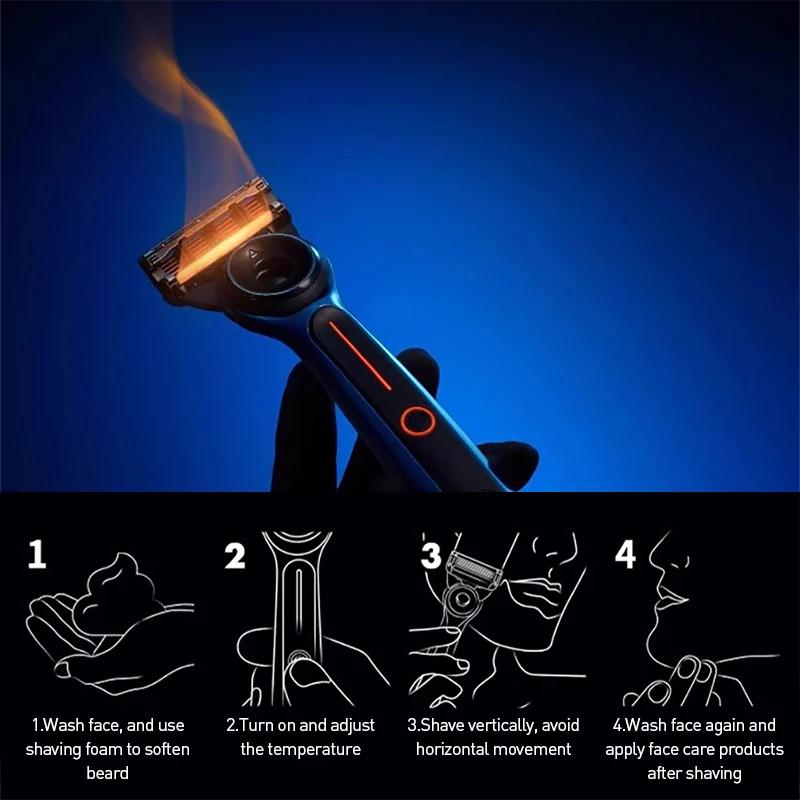 Gillette labs rasoir chauffant série Bugatti Veyron Gillette labs ensemble de rasoir pour hommes lam