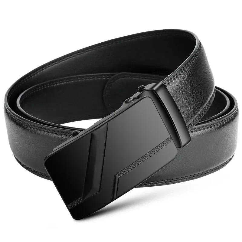 DINISITON – ceintures pour hommes d'affaires, ceintures de marque de luxe authentiques, boucles méta