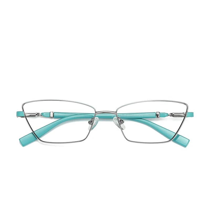 VICKY nouvelle mode Anti lumière bleue lunettes de lecture femmes métal myopie lunettes de Prescript