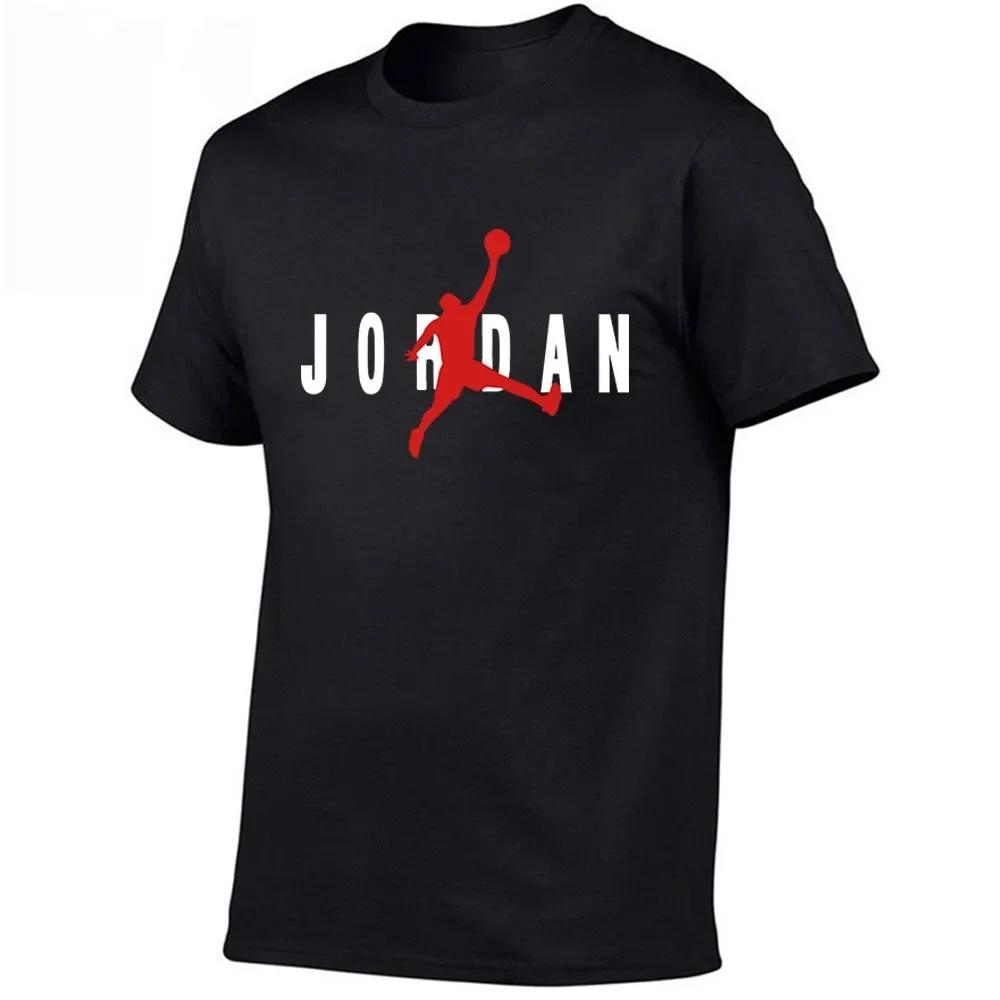 2025 hommes nouveau haute qualité à manches courtes T-shirt coton Absorption de la sueur imprimé spo