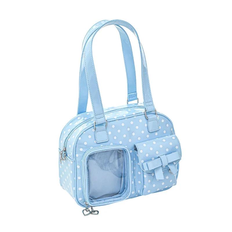 RosyPosy Ita Bag Sac à main rose à pois mignon et féminin, grande capacité pour iPad 10,9 pouces, or