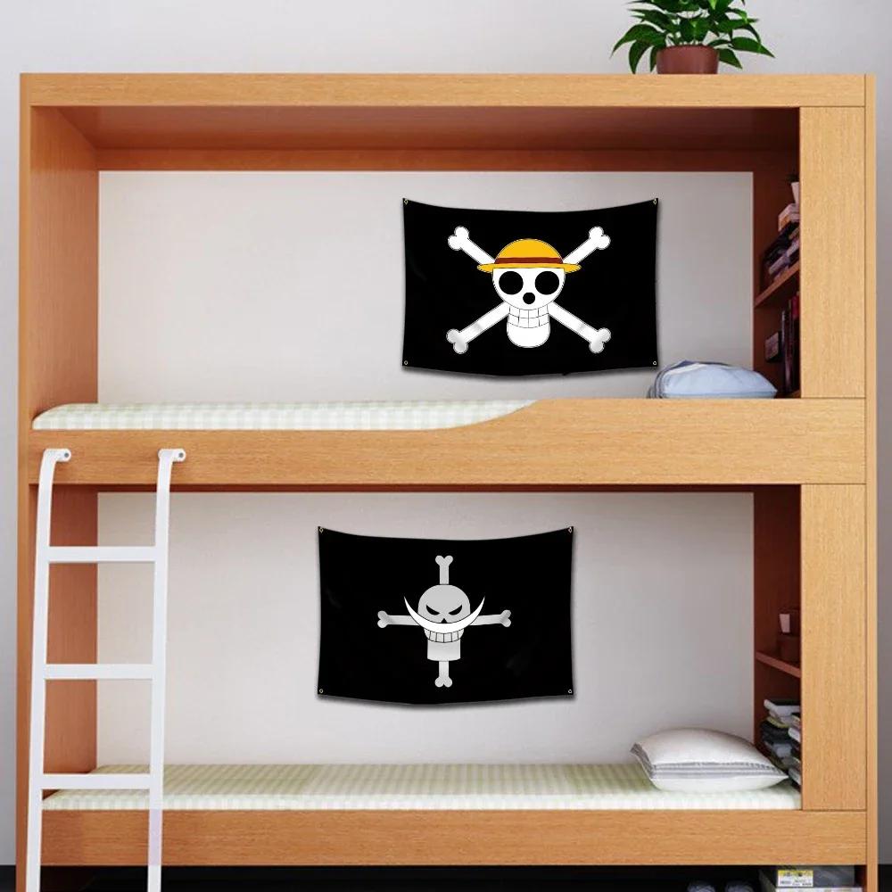 Bannière murale décorative One Piece Jolly Roger, peinture de dessin animé, jouet, drapeau de pirate