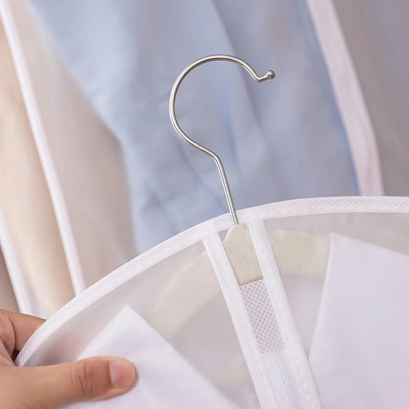 Sac de protection de vêtement anti-poussière, housse de vêtements entièrement fermée avec fermeture