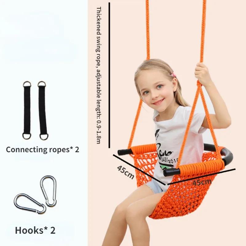 Hamac pour enfants, nid, balançoire, tissage à la main, aire de jeux, jouets d'intérieur, filet de c