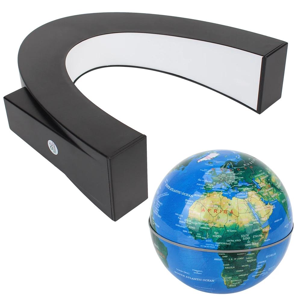 Globe à lévitation magnétique flottant LED carte du monde lampe antigravité électronique nouveauté b