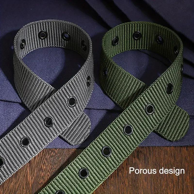 Ceinture en toile de Nylon Durable pour hommes, 1 pièce, ceinture de travail tactique robuste avec b