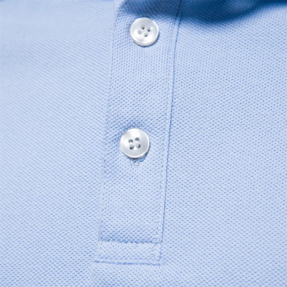 AIOPEON marque 100% coton hommes polos décontracté couleur unie à manches courtes polos pour hommes
