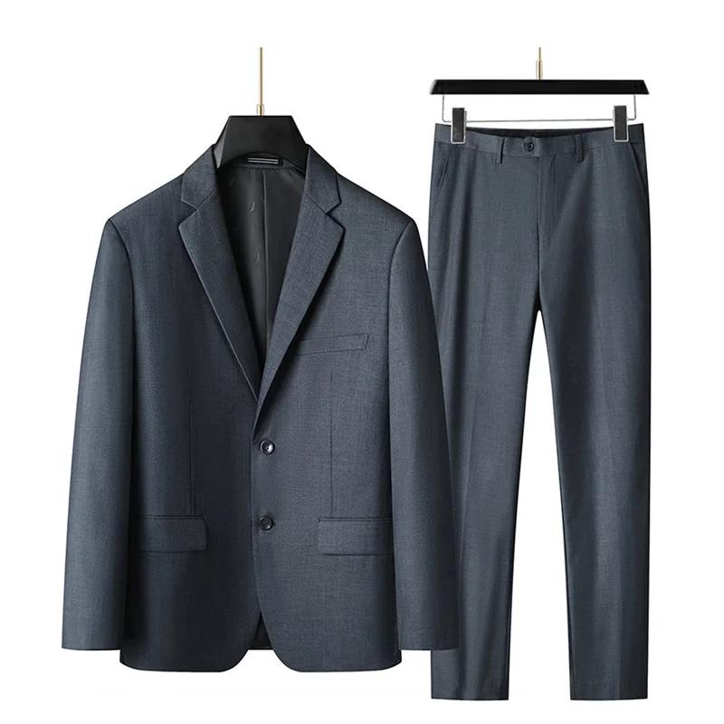 Costume et pantalon décontractés pour hommes, ensemble deux pièces, grande taille XL-9XL, belle robe