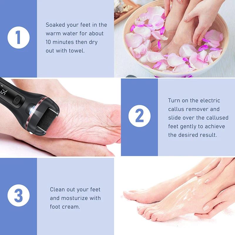 Lime électrique pour pieds, papier de verre pour talons, meulage, outils de pédicure, outil professi