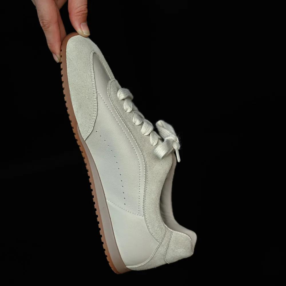 Chaussures plates en daim tendance pour femmes, lacets, chaussures plates en cuir véritable, chaussu