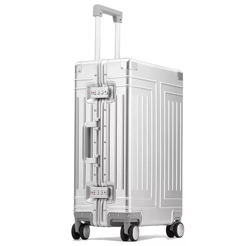 Bagage de voyage en aluminium valise rigide nouvelle valise en aluminium 20 "24" 26 "29" pouces sac