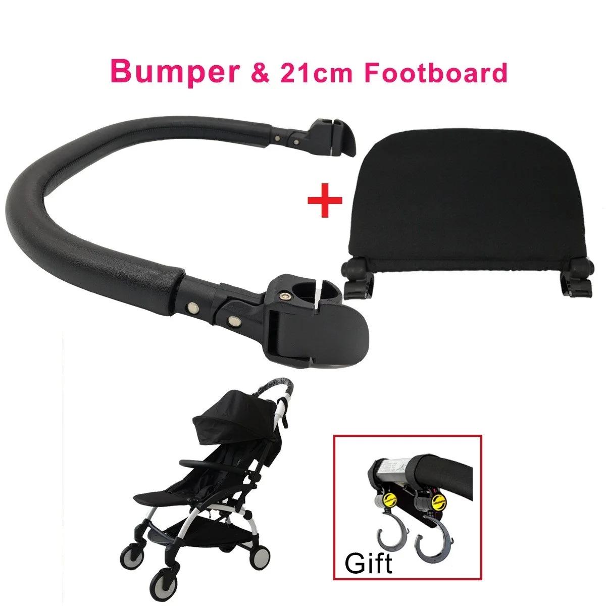 MomTan ® Accessoires de poussette pour bébé, accoudoir en cuir PU, barre de pare-chocs, main coura