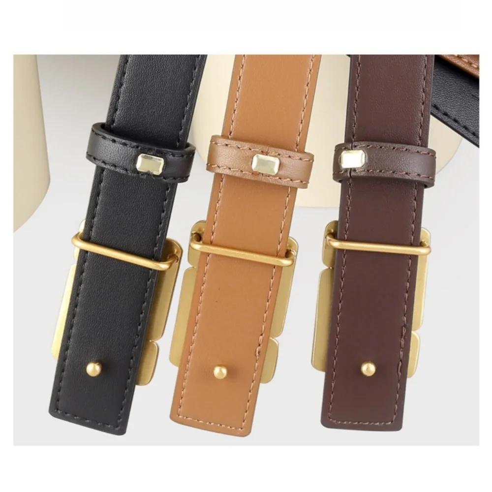Ceintures en cuir véritable de Style coréen pour femmes, Corsets pour robe, ceintures avec boucle do
