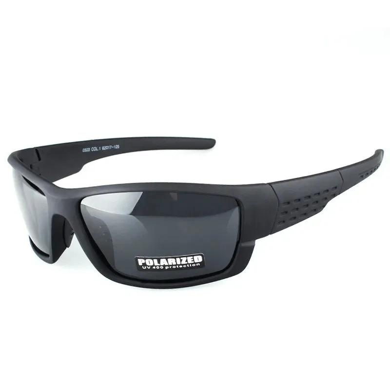 Lunettes de soleil polarisées à monture noire pour hommes et femmes, lunettes de conduite en argile,