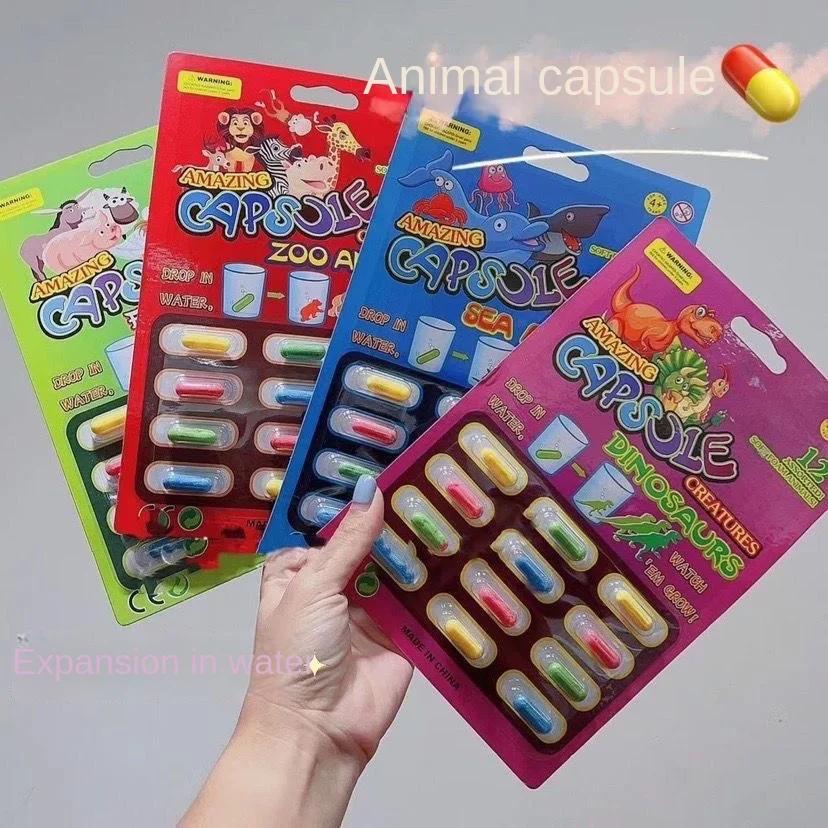 Capsule magique en caoutchouc colorée en croissance, cadeau pour bébé, licorne de noël, compagnon de