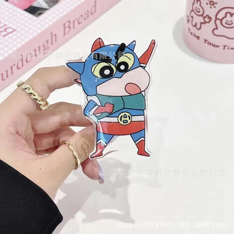 Coque de téléphone pour Couple, Anime Crayon Shin-Chan, avec support, type collé, sans fil, Airbag,