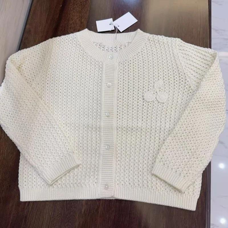 En stock – Nouveauté 2026 – Pulls en coton tricotés roses pour filles – Collection Printemps-Été – V