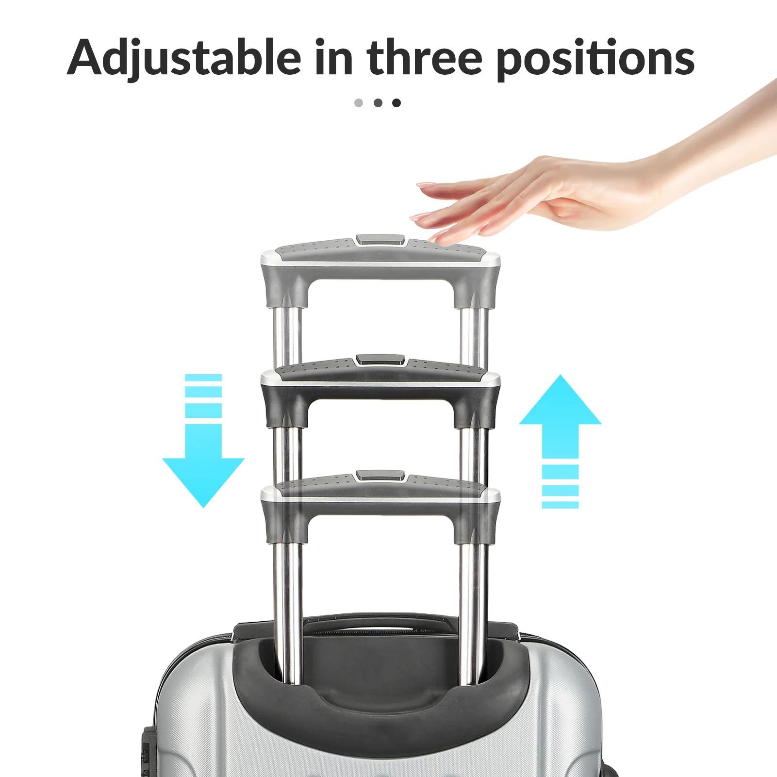 Ensemble de bagages Anajqaqia avec 4 roues et serrure à combinaison, ensemble de 3 valises, valise r