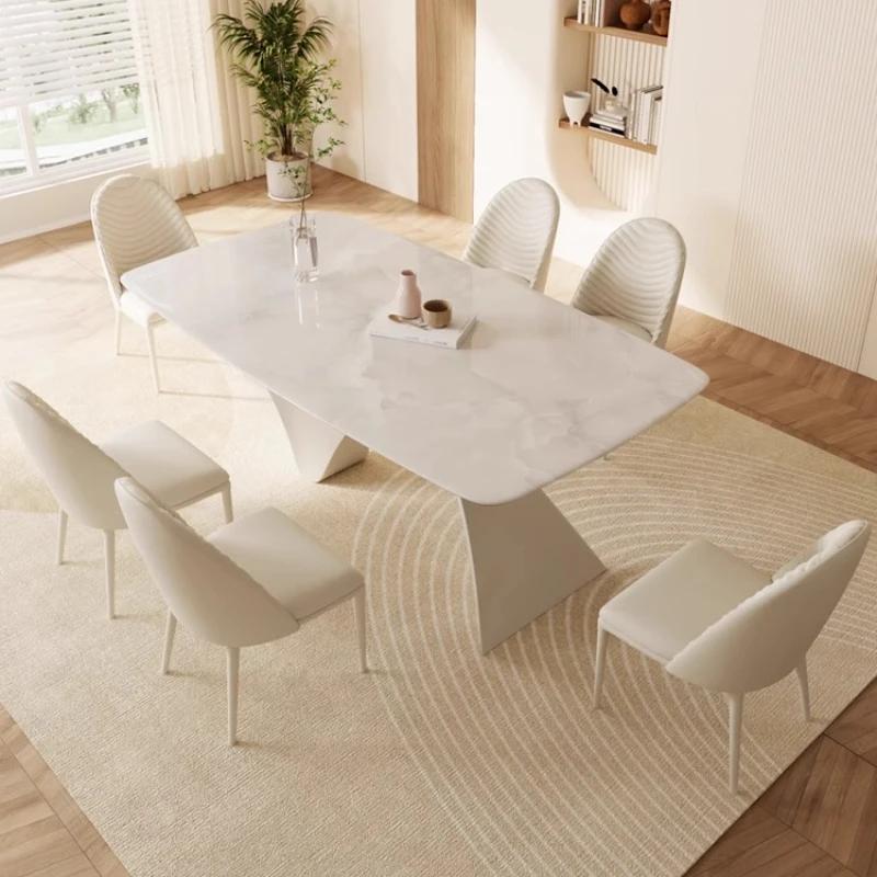Table à manger nordique étanche ovale salon café hospitalité Table à manger pliante cuisine Mesa De