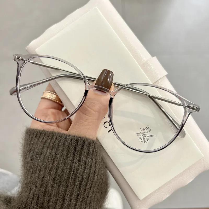 Nouvelles lunettes polygonales rondes unisexes pour hommes et femmes, monture en métal, verres simpl