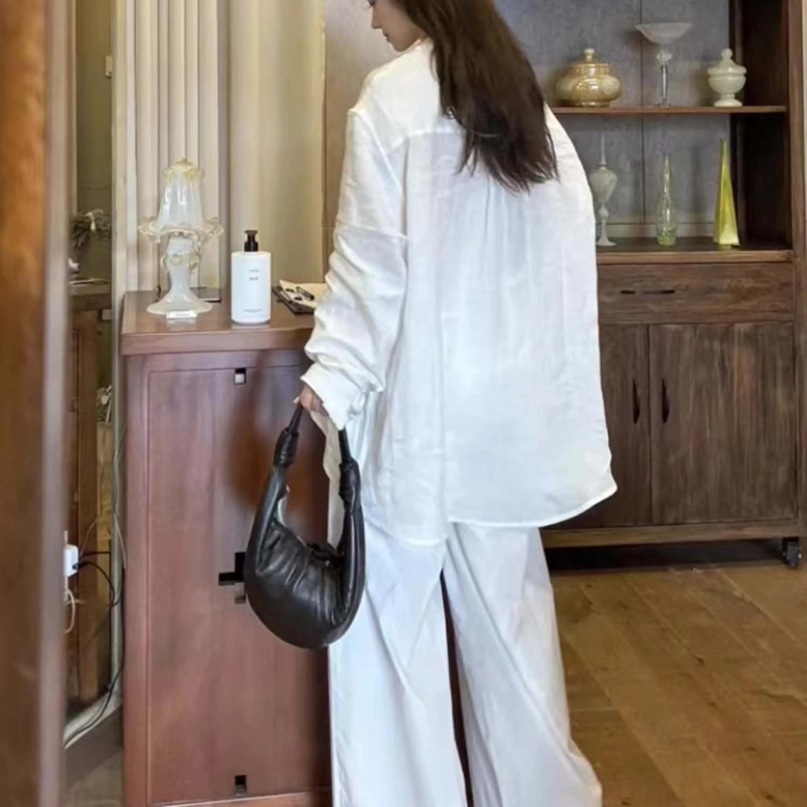 Sac Croissant Mini en Cuir Véritable, Sac Croissant en Peau de Mouton, Sac Porté Épaule, Sac Dumplin