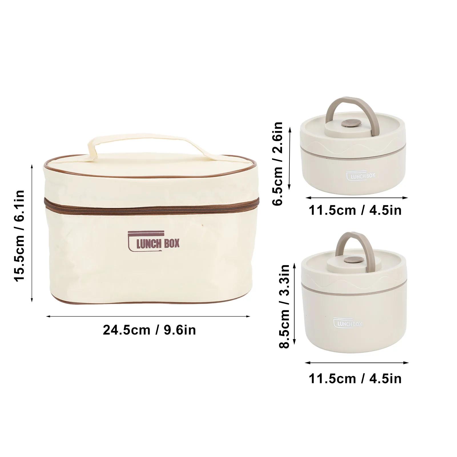 Boîte à Bento Ronde Portable Multifonction Scellée en Acier Inoxydable 304, Récipient à Déjeuner Iso