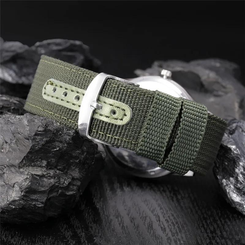 Garçons marque pas cher montres hommes mode décontracté bracelet en Nylon sport armée cadeaux Date Q