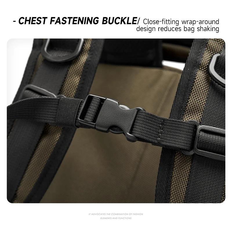 Style Simple étanche grande capacité hommes voyage sac à dos noir marron extérieur sac à dos 16 pouc