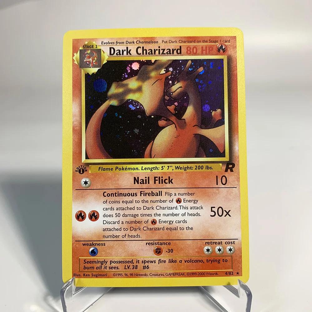 Charizard Pokemon cartes brillant Charizard holographique Charizard Ex GX VMX loisirs Collection Rar