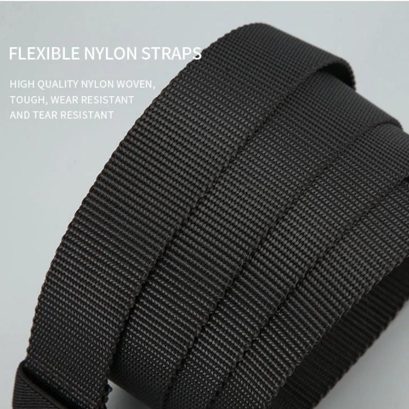 Ceinture tactique de chasse en plein air pour hommes, boucle multifonctionnelle en Nylon, ceinture e